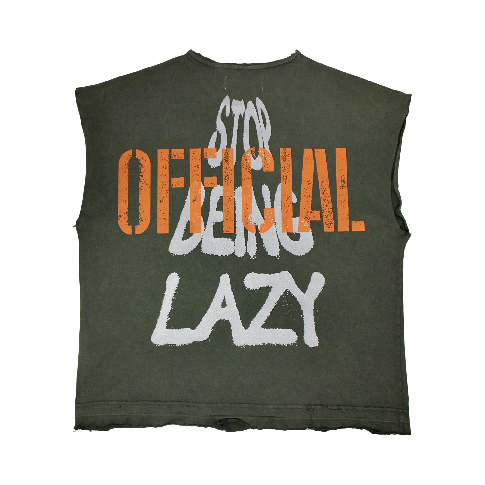 Stop Being Lazy Cutoff Tee